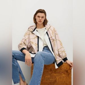 NWT Mango Chain Print Jacket - L